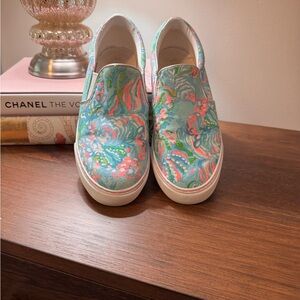 Lilly Pulitzer Floral Slip-On Sneakers
